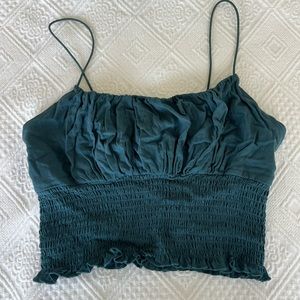 Pacsun LA Hearts Ruched Milkmaid Crop Top